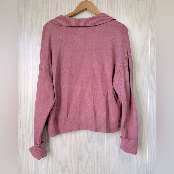 A New Day Collared Pullover Mauve Sweater Size Large LNC - Picture 3 of 3